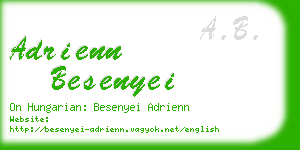 adrienn besenyei business card